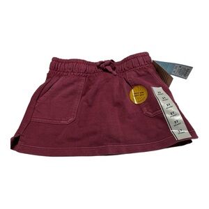 NWT Cat & Jack Kids Burgundy Skort 2T